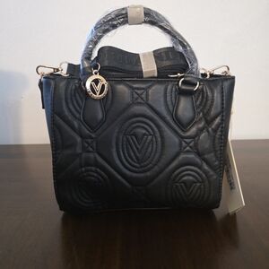 Valentino Orlandi Black Quilted Mini Bag